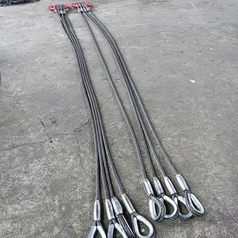 Wire Rope Sling With Al Ferrule Pressed